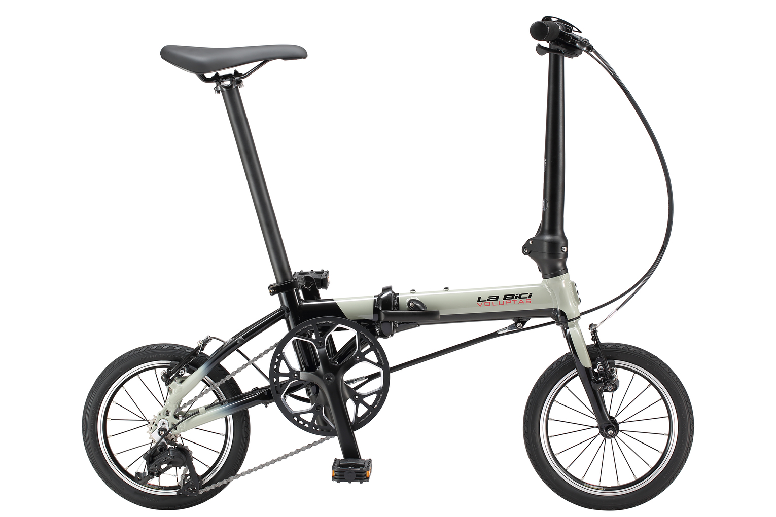 La Bici × Voluptas PICCOLA (BLACK/GRAY/WINE RED) | ラ・ビチ × ウォルプタース ピッコラ (ブラック/グレー/ワインレッド) 当店オリジナルカラー 14インチ 軽量 フォールディングバイク 折り畳み自転車 Dahon K3 姉妹車
