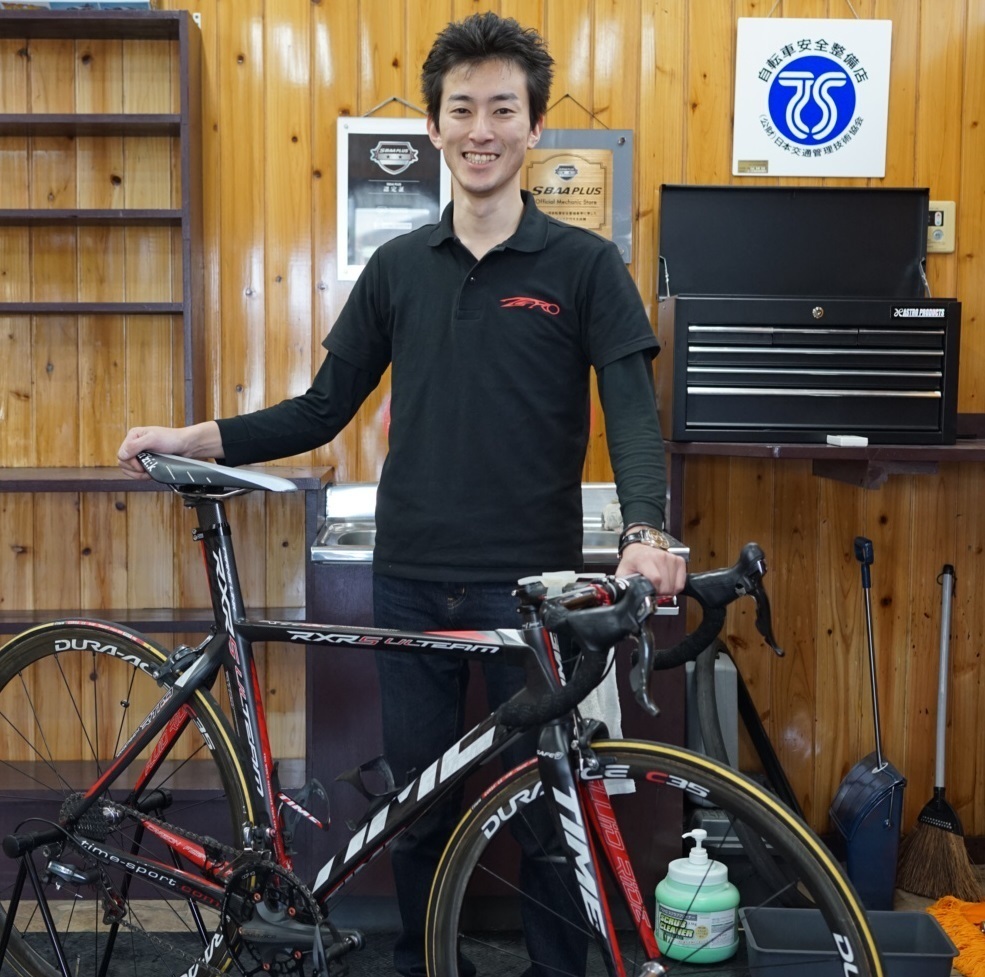 茨城県水戸市の自転車店 サイクルショップ ヴェレールの店長